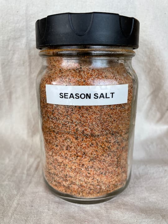 Do you want to make your own season all salt? Did you know that most seasonings are sprayed with pesticides? After going through breast cancer I'm supposed to stay away from that. I have learned to make my own season all salt with organic seasonings and we think it's delicious.