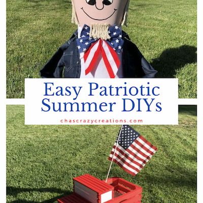 Do you want easy patriotic summer diys? I have a few projects and you'll love that they can be kept up all season long.