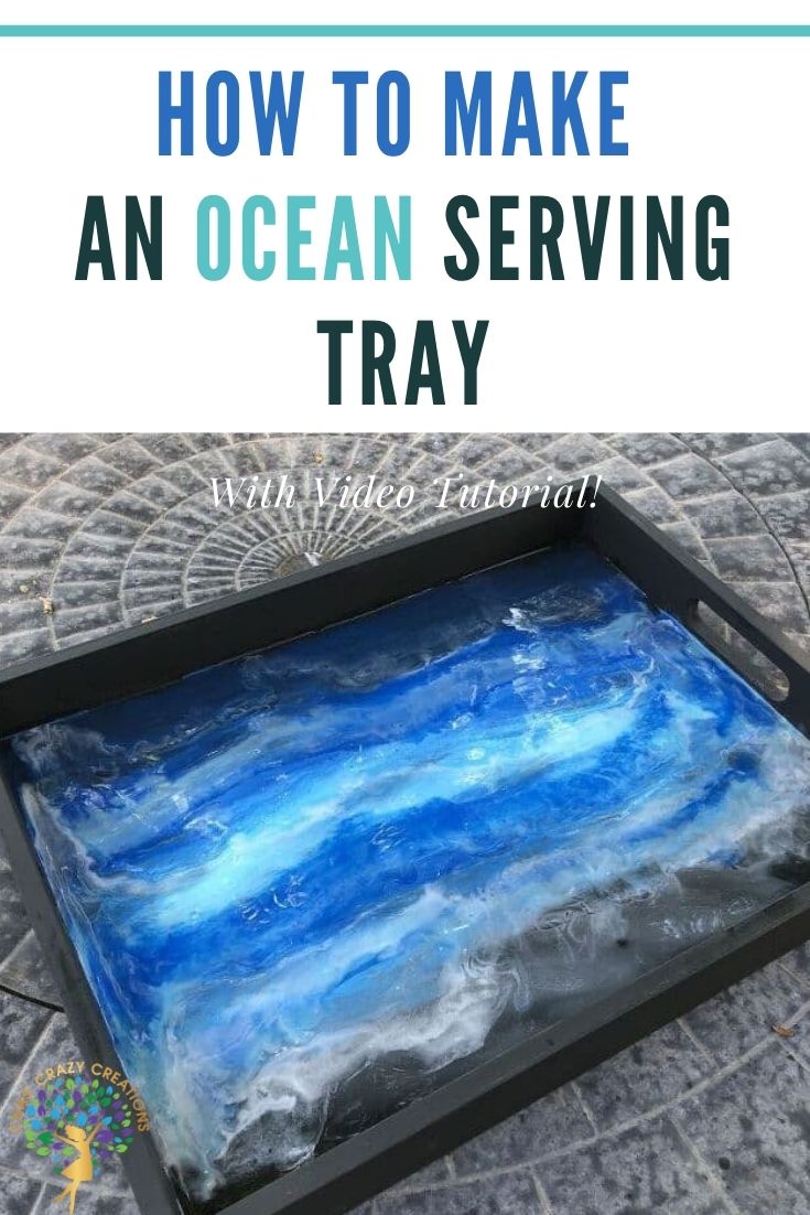 Learn how to make a beautiful DIY ocean serving tray with this step-by-step tutorial.