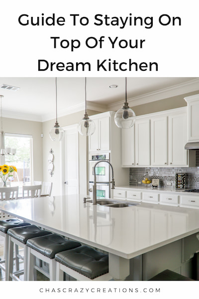 Keeping your dream kitchen organized and clean doesn't have to be hard. Here are some easy peasy steps to take.