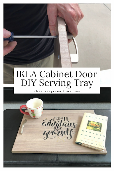 Do you want an easy diy serving tray? I found some cabinet doors on clearance at IKEA and turned them into a serving tray for my home.