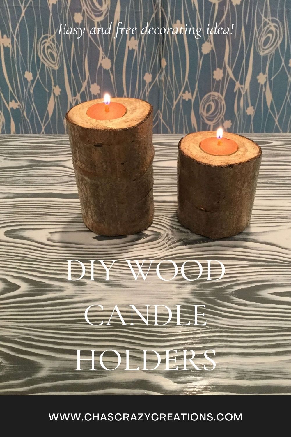diy wood candle holders