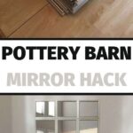 Have you seen these mirrors? I love them and want one but holy cow! $299 and up for these and that is just not in my budget. I created a Pottery Barn mirror hack using Dollar Tree mirrors.