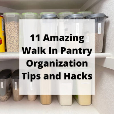 We all need organization in our kitchen. I'm sharing 12 easy walk-in pantry organization tips and hacks, and these tips and hacks can be used in many areas of your home.