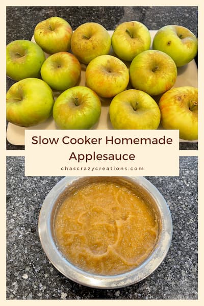 Slow Cooker Homemade Applesauce & Apple Puree, Oh So Easy and Yummy