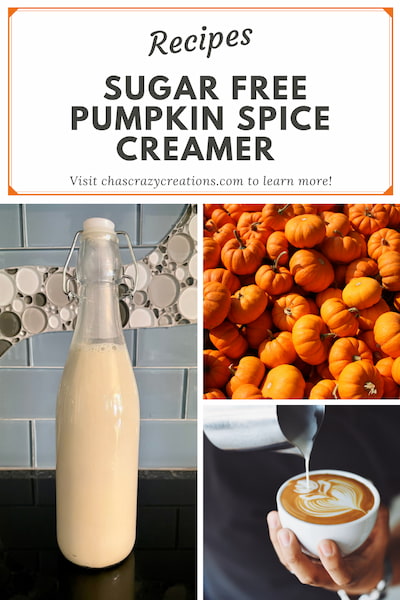 I love pumpkin and pumpkin spice!  Today I'm sharing an easy and healthy sugar free pumpkin spice creamer with you.  