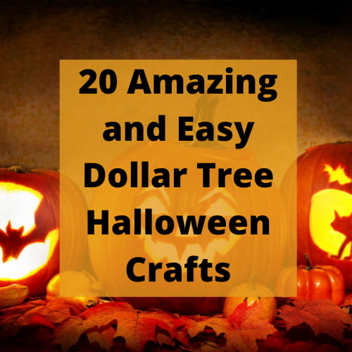 Do you love Dollar Tree? Me too! I'm sharing 20 amazing and easy Dollar Tree Halloween Crafts with you!