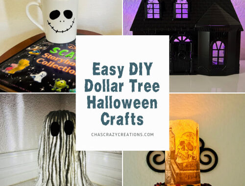 Do you love Dollar Tree? Me too! I'm sharing 20 amazing and easy Dollar Tree Halloween Crafts with you!