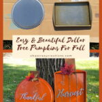 Do you love Dollar Tree? I sure do and I made some easy and beautiful pumpkins for fall with a few of their pans.