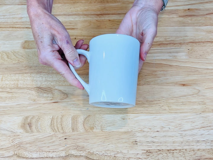 You can find these white mugs at Dollar Tree for just a 1. 25. And I'm going to show you a project that you can make with these.