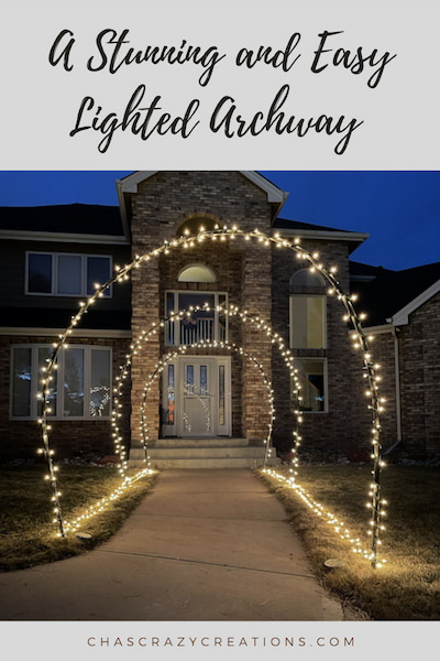 A Stunning and Easy Lighted Archway That’s Customizable for Any Occasion