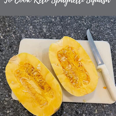 I have a super fast and easy way to cook Keto spaghetti squash! You'll be able to make several quick meals with this technique.