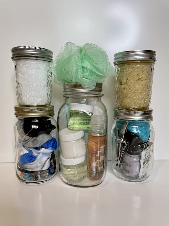 I love those Dollar Tree glass jars, and I'm sharing 5 gift ideas for any occasion and they're all under $5!