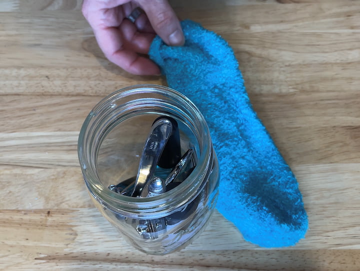 These can work great for a boy or girl gift.  Start by adding grooming tools like finger and toe nail clipers, nail file, tweezers, cuticle trimmer as your base.  For girls add nail polish and a pair of fuzzy socks, and for a boy add nail brush and some fun socks.