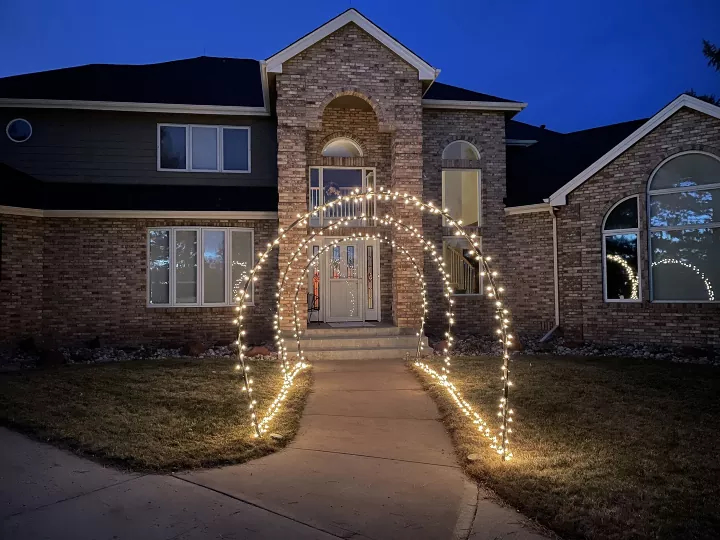 Do you want a lighted archway? I created a super easy one that anyone can make and adjust for any occasion.