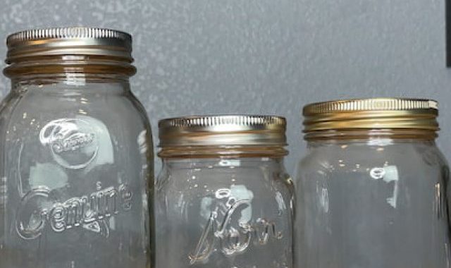For all of these projects, you can use a Dollar Tree glass jar, or you can use Mason or Kerr jars, or even recycled jars. You can use small, medium, and large jars for gifts. You can even find some of these glass jars at thrift stores.