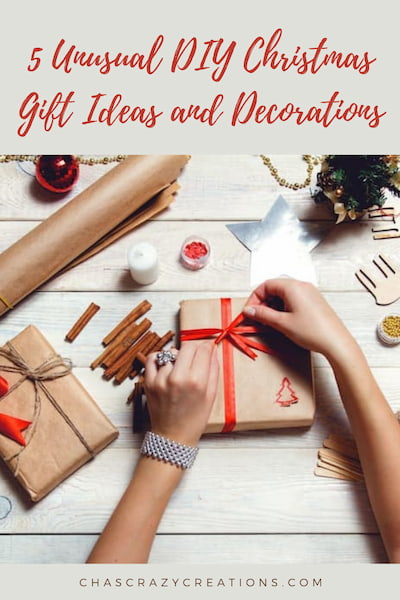 Are you wanting unique finds and something different?  I'm sharing 5 unusual DIY gift ideas and decorations.