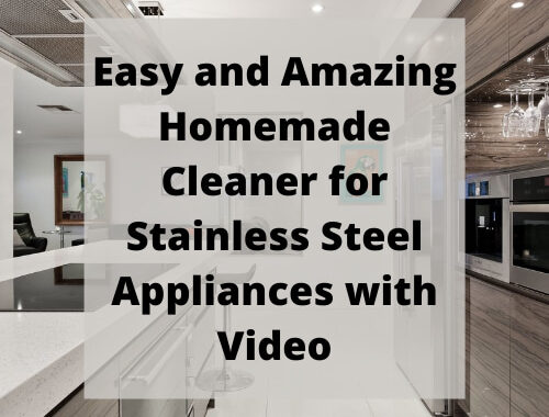 Do you want a homemade cleaner for stainless steel appliances? Here's the way I clean ours with ingredients you already have in your home.