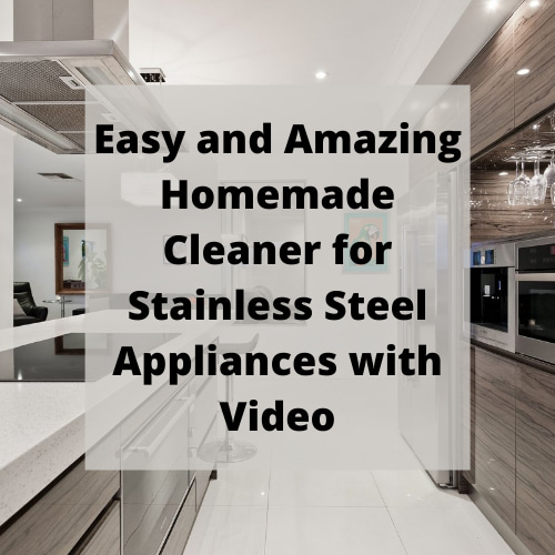 Easy and Amazing Homemade Cleaner for Stainless Steel Appliances with Video