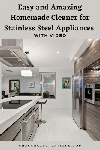 Do you want a homemade cleaner for stainless steel appliances? Here's the way I clean ours with ingredients you already have in your home.