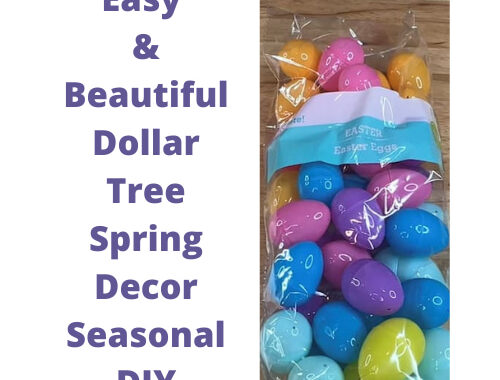 Do you want easy Dollar Tree spring decor? I have a super easy and inexpensive idea using plastic eggs that is beautiful.