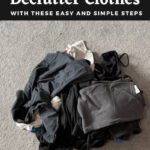 Have you wondered how to declutter clothes without it being such a chore? Here are some easy and simple steps to help you accomplish your goals.