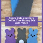 Do you want to make a Dollar Tree Bunny? I took garden kneeling pads from the dollar store and turned them into cute Peep bunnies.