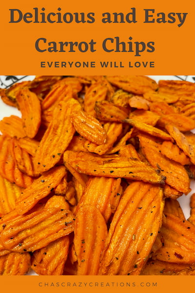 Do you want to make carrot chips? I have an easy way to do them and my whole family ate them all up in a single sitting.