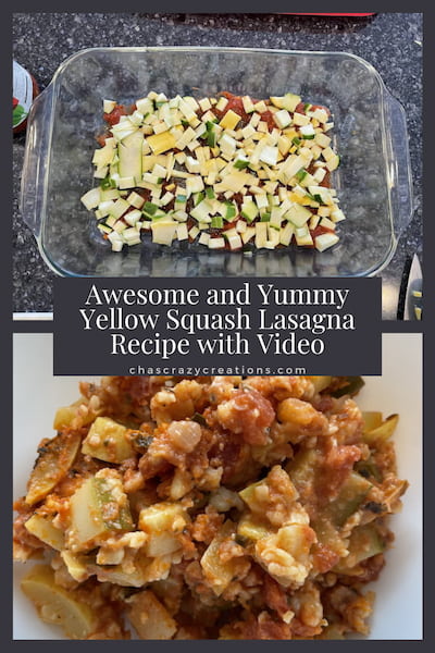 Do you want a healthier meal that is delicious?  After gardening this summer I made some yellow squash lasagna that has even more vegetables in it too.