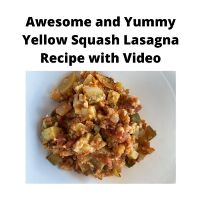 Do you want a healthier meal that is delicious? After gardening this summer I made some yellow squash lasagna that has even more vegetables in it too.