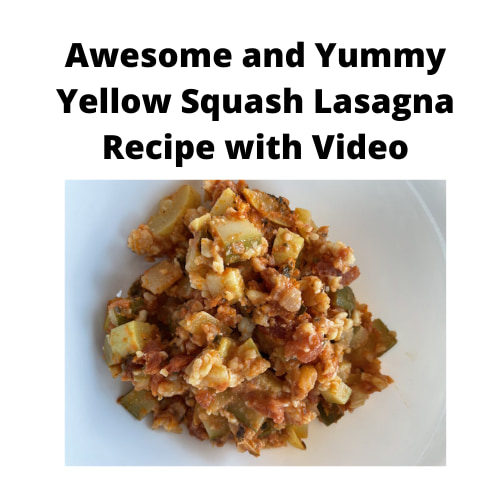 Awesome and Yummy Yellow Squash Lasagna Recipe with Video
