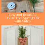 If you love to create easy crafts, then you'll love this Dollar Tree spring DIY. You can make it for $3-4 and keep it up all spring long.