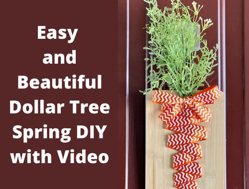 Easy and Beautiful Dollar Tree Spring DIY with Video