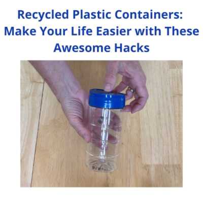 Do you want to recycle plastic containers? I have several tips, tricks, and hacks that are super easy and will make your life easier!