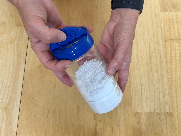 14. Add Epsom salts to a reusable container