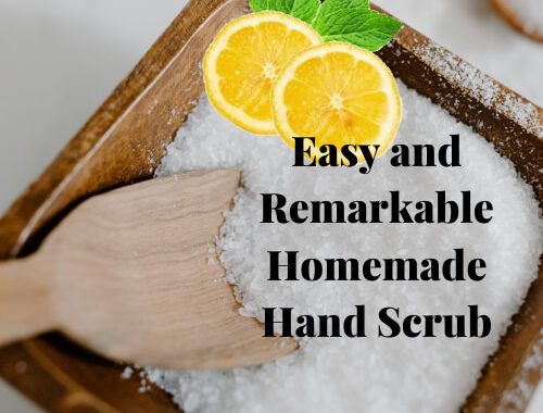 Do you want an easy homemade hand scrub? I have a super easy recipe with items you probably already have in your home.