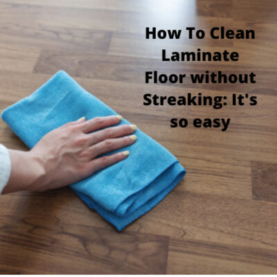 Have you been wondering how to clean a laminate floor without streaking? I have a super simple way to share with you!