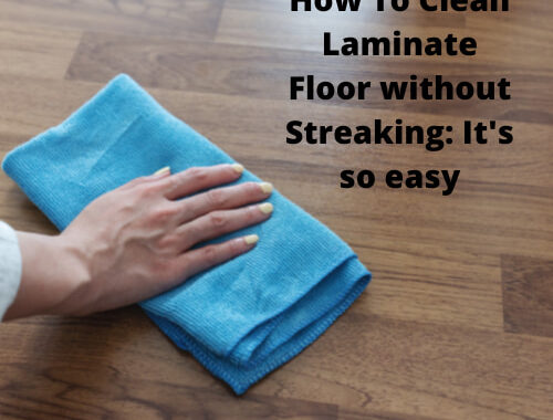 Have you been wondering how to clean a laminate floor without streaking? I have a super simple way to share with you!