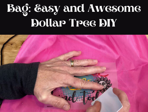 Are you wondering how to decorate a tote bag? I have a few super easy ideas and all you'll need are a few supplies from Dollar Tree