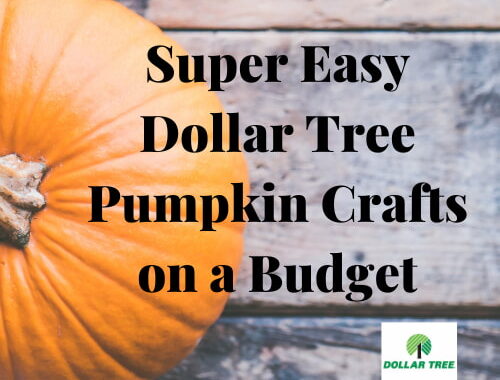Super Easy Dollar Tree Pumpkin Crafts on a Budget