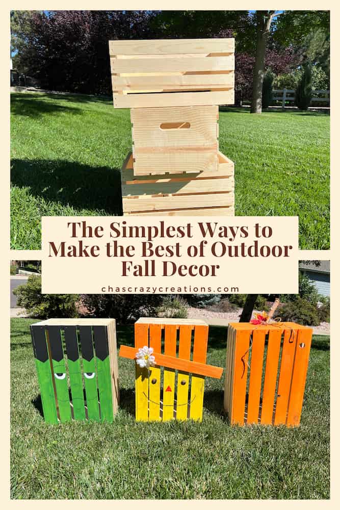 Are you looking for outdoor fall decor? Here are some easy projects and a couple you can leave up all season long.