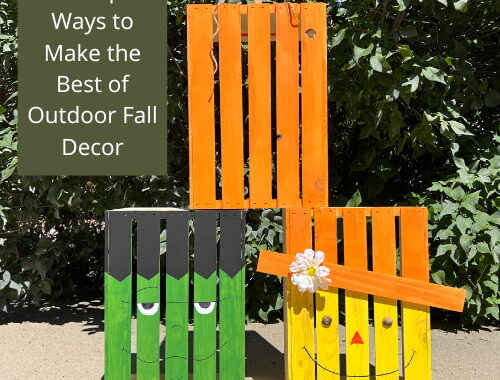 Are you looking for outdoor fall decor? Here are some easy projects and a couple you can leave up all season long.