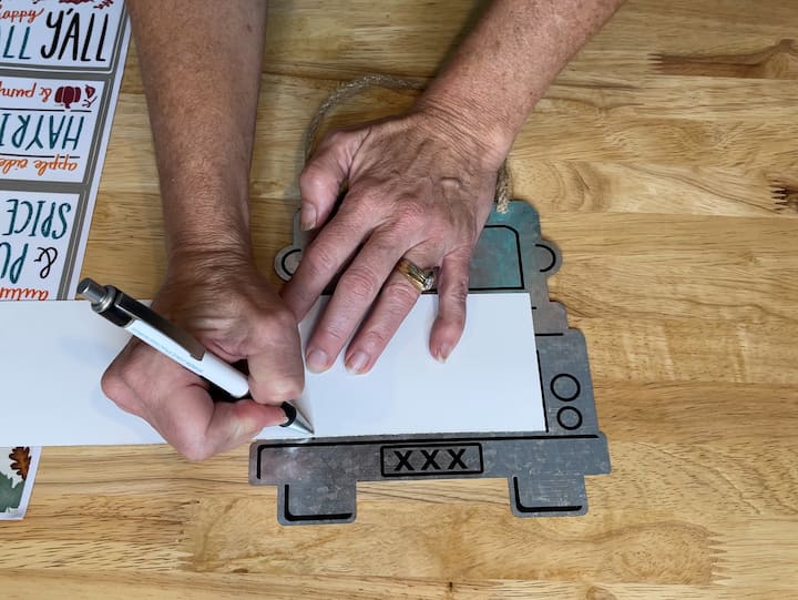1. Measure magnetic paper for the size needed