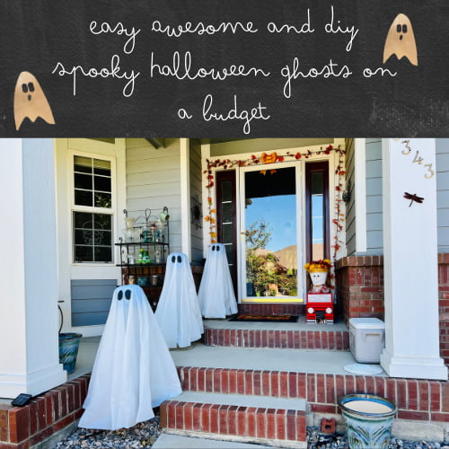 Easy Awesome and DIY Spooky Halloween Ghosts on a Budget