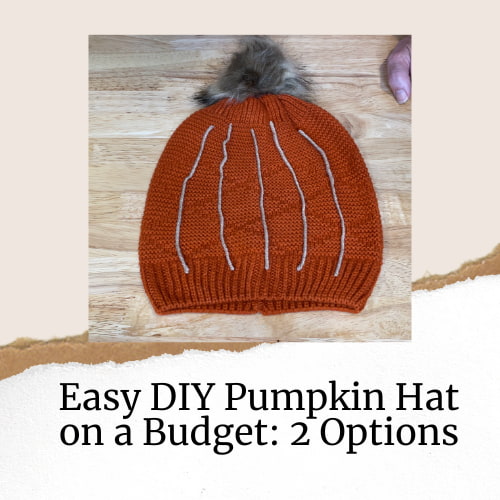 Easy DIY Pumpkin Hat on a Budget: 2 Options