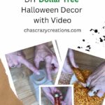 Are you looking for DIY Dollar Tree Halloween Decor? You'll see several options here that are easy and fast to make.