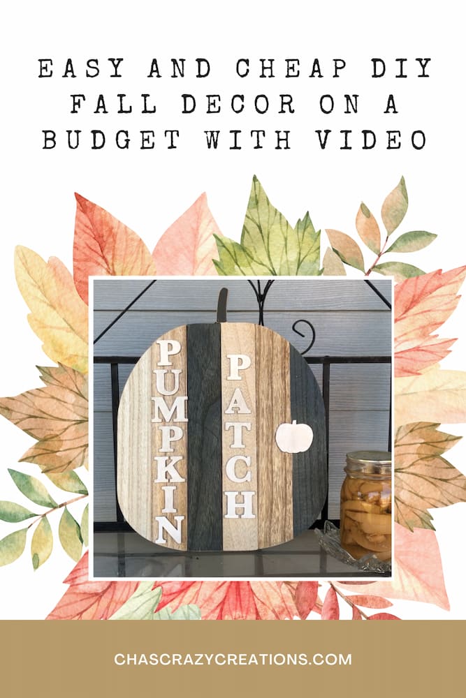 Are you looking for cheap DIY fall decor? I have a few to share with you today and all of them cost me under $10 to create.