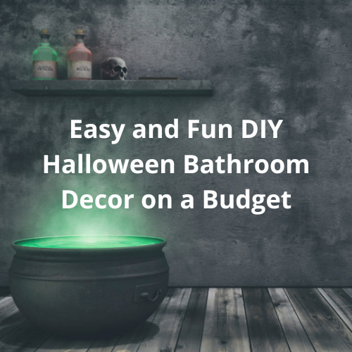 Are you looking for DIY Halloween bathroom decor? I create a few fun things with some supplies from Dollar Tree.