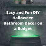 Are you looking for DIY Halloween bathroom decor? I create a few fun things with some supplies from Dollar Tree.