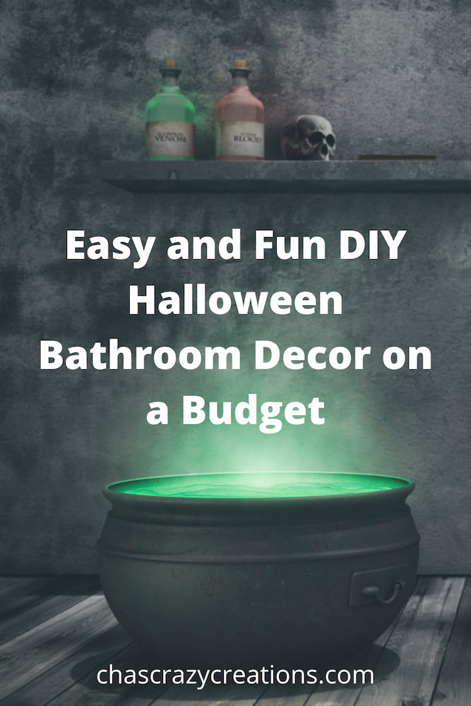 Are you looking for DIY Halloween bathroom decor? I create a few fun things with some supplies from Dollar Tree.